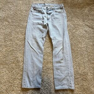 Vintage 90s Levi's 505 Regular Fit Jeans Men's 32x29 Light Blue Straight Leg